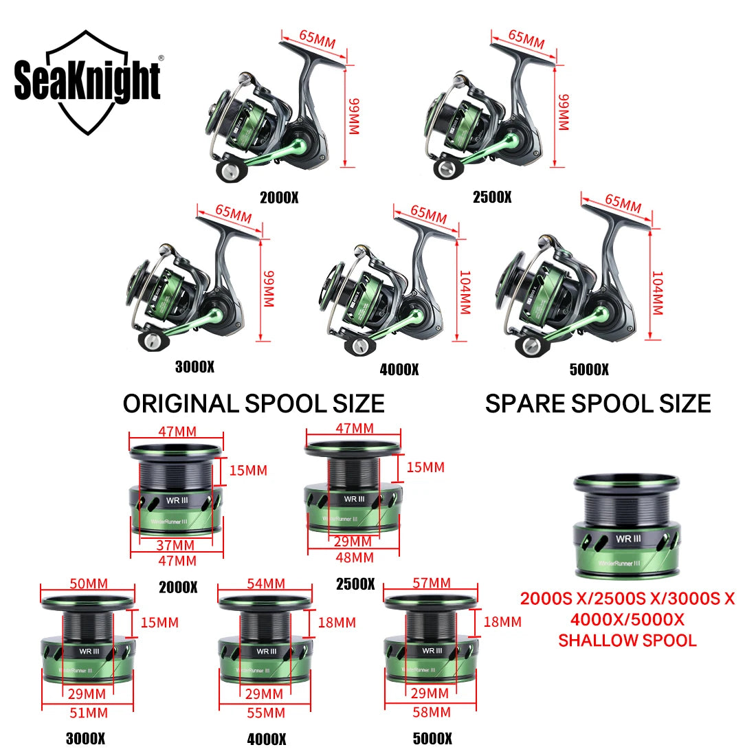 Sea Knight Brand WR III X Series Fishing Reel