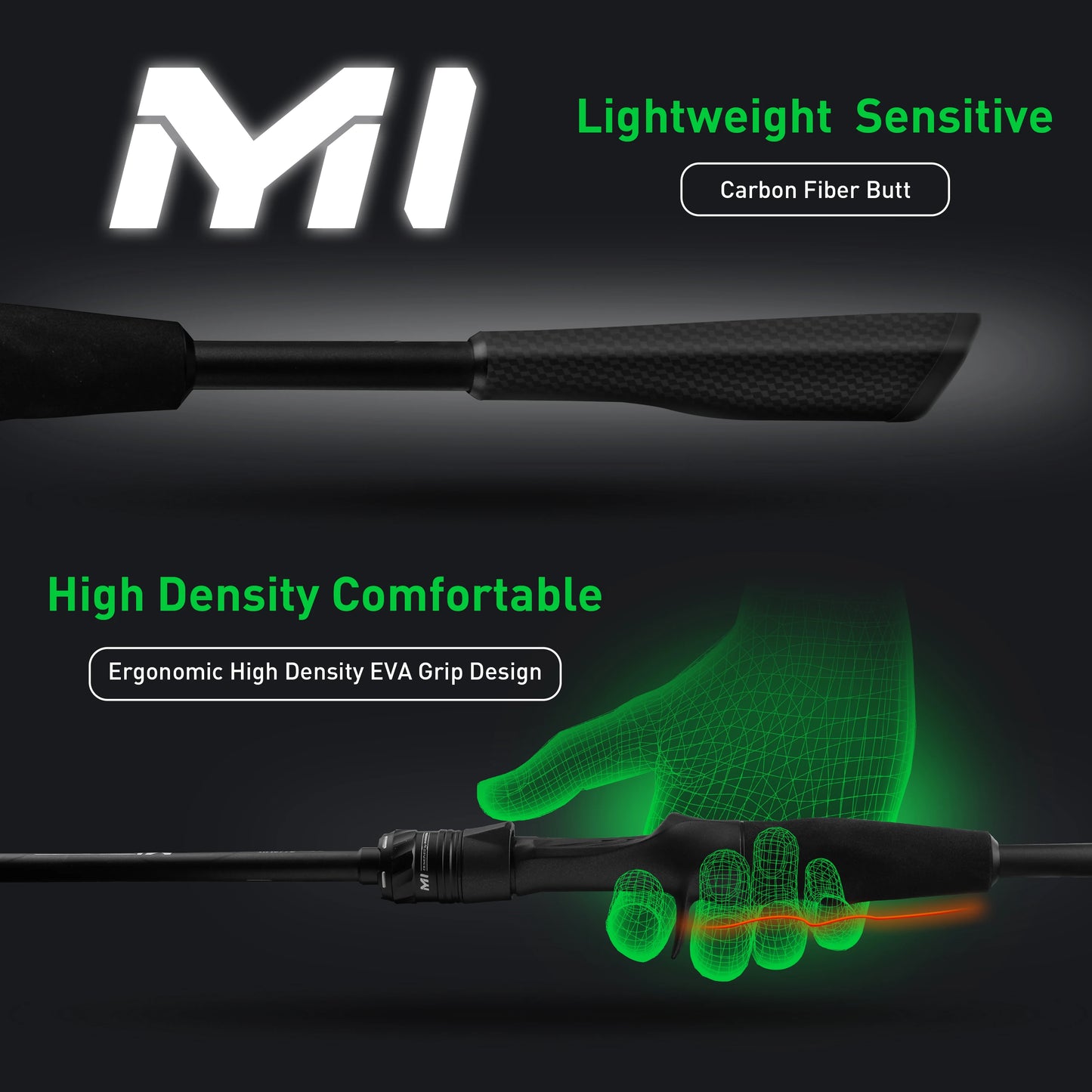 HANDING M1 Bass Fishing Rod