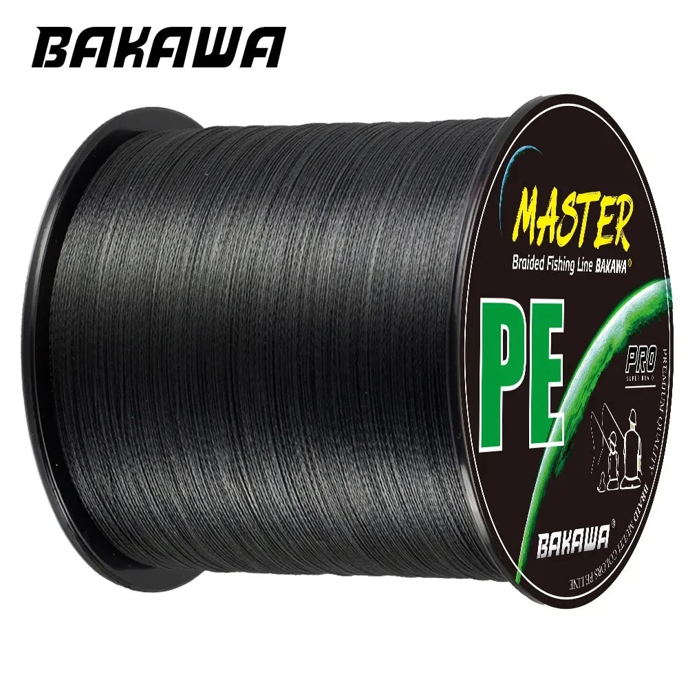 BAKAWA 4 Strands Braided PE Fishing Line 100m/300m